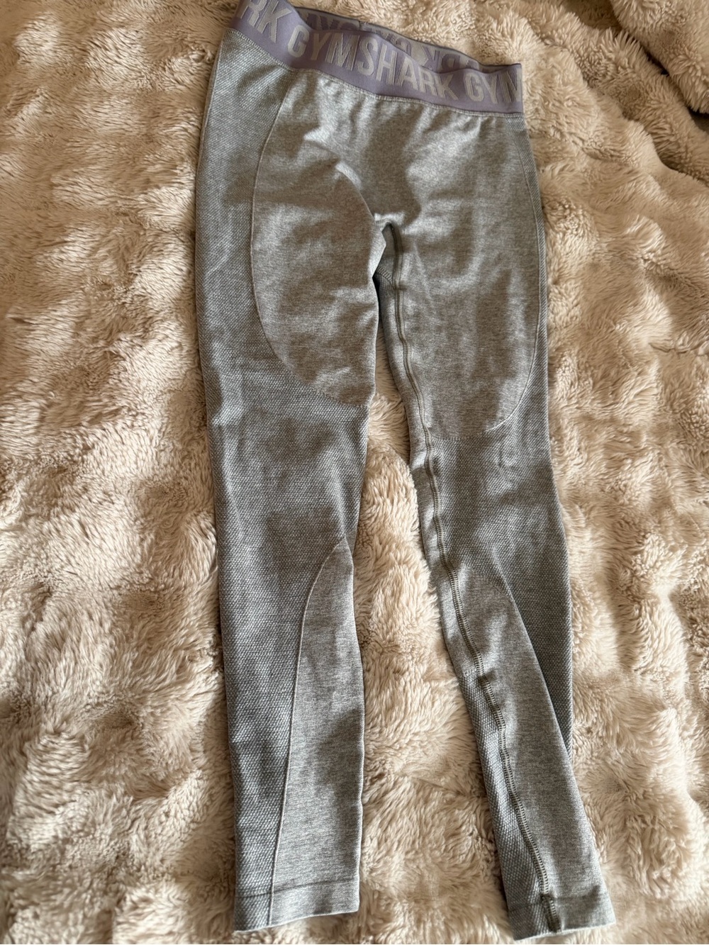 Gymshark Seamless High-Waisted Leggings – Gray/Taupe – Size Small